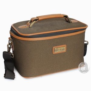 Etienne Aigner Train Case Heritage Travel Bag Cosmetics Case with Strap Vintage